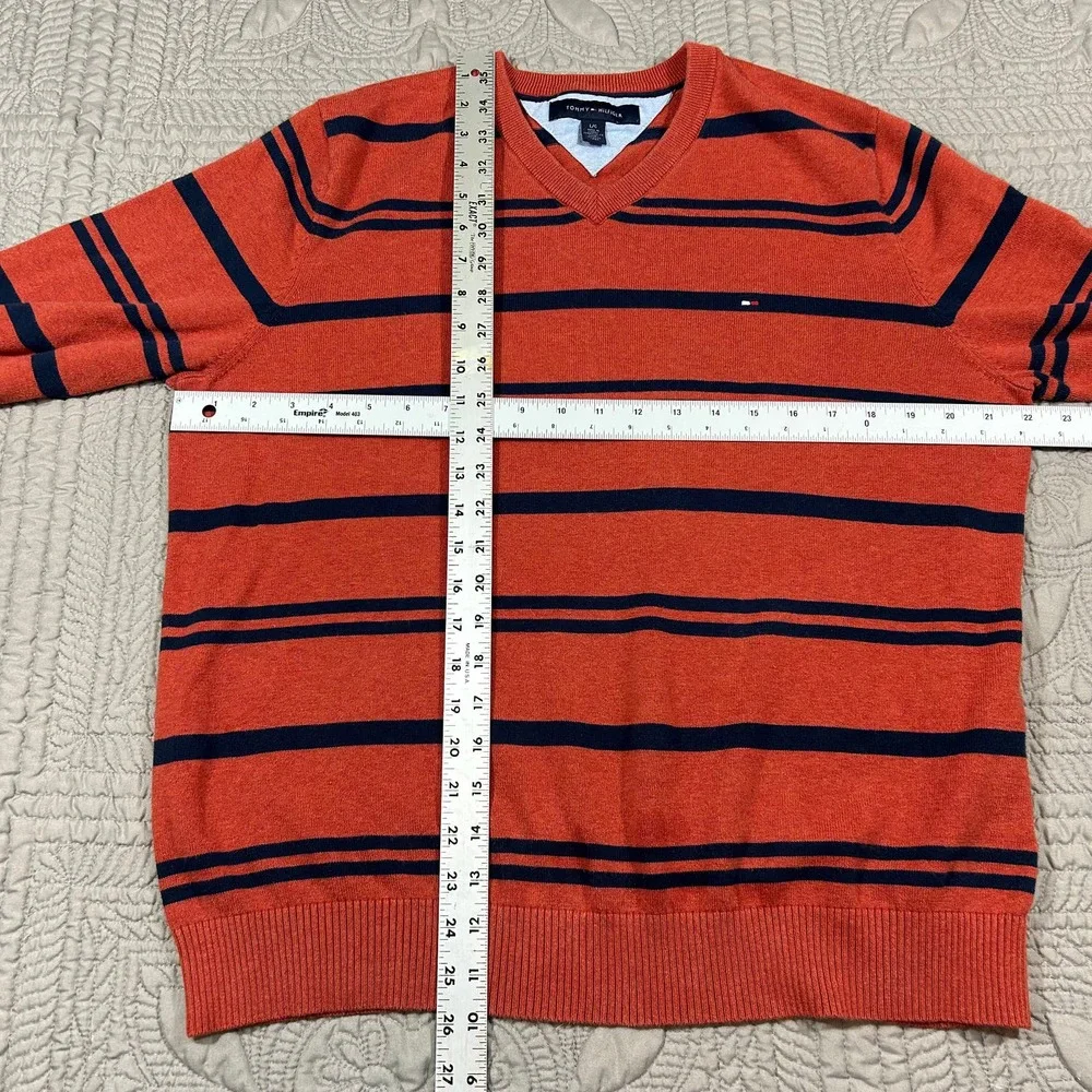 Tommy Hilfiger Mens L 100% Cotton Sweater Algondon Officewear